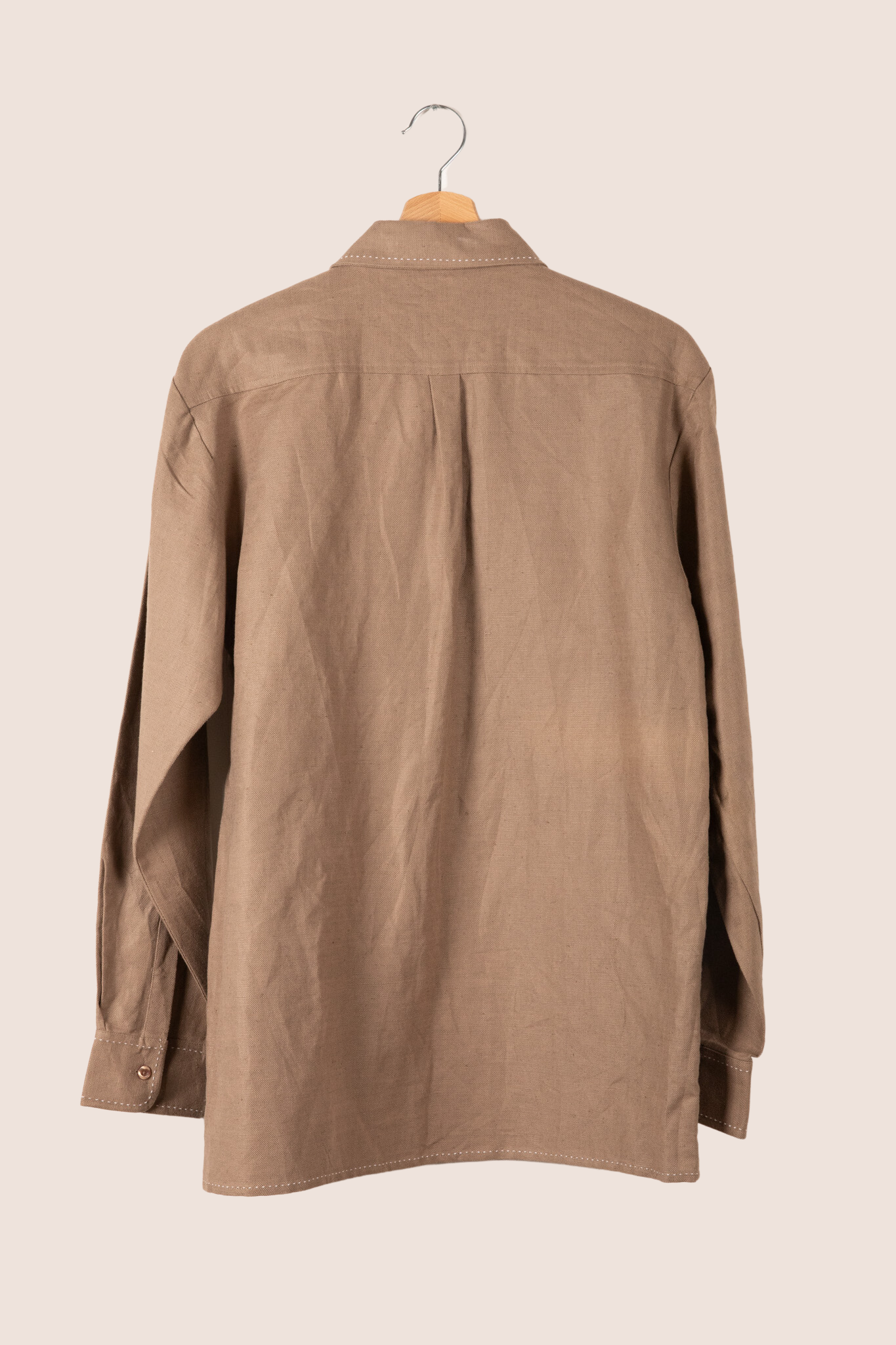 Loren contrast-stitched shirt - M