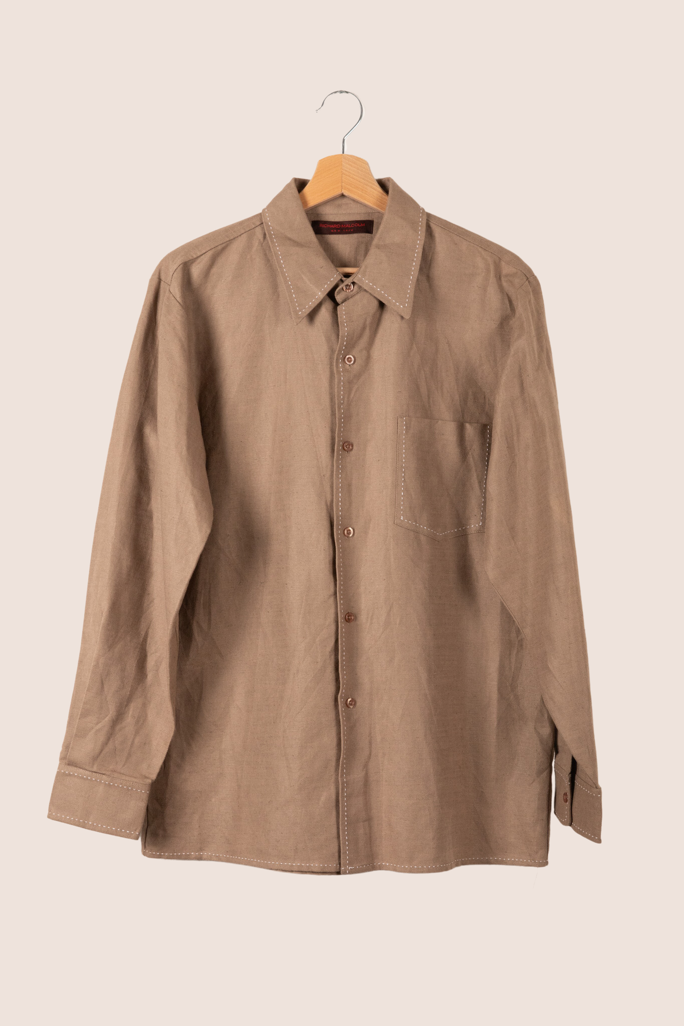 Loren contrast-stitched shirt - M