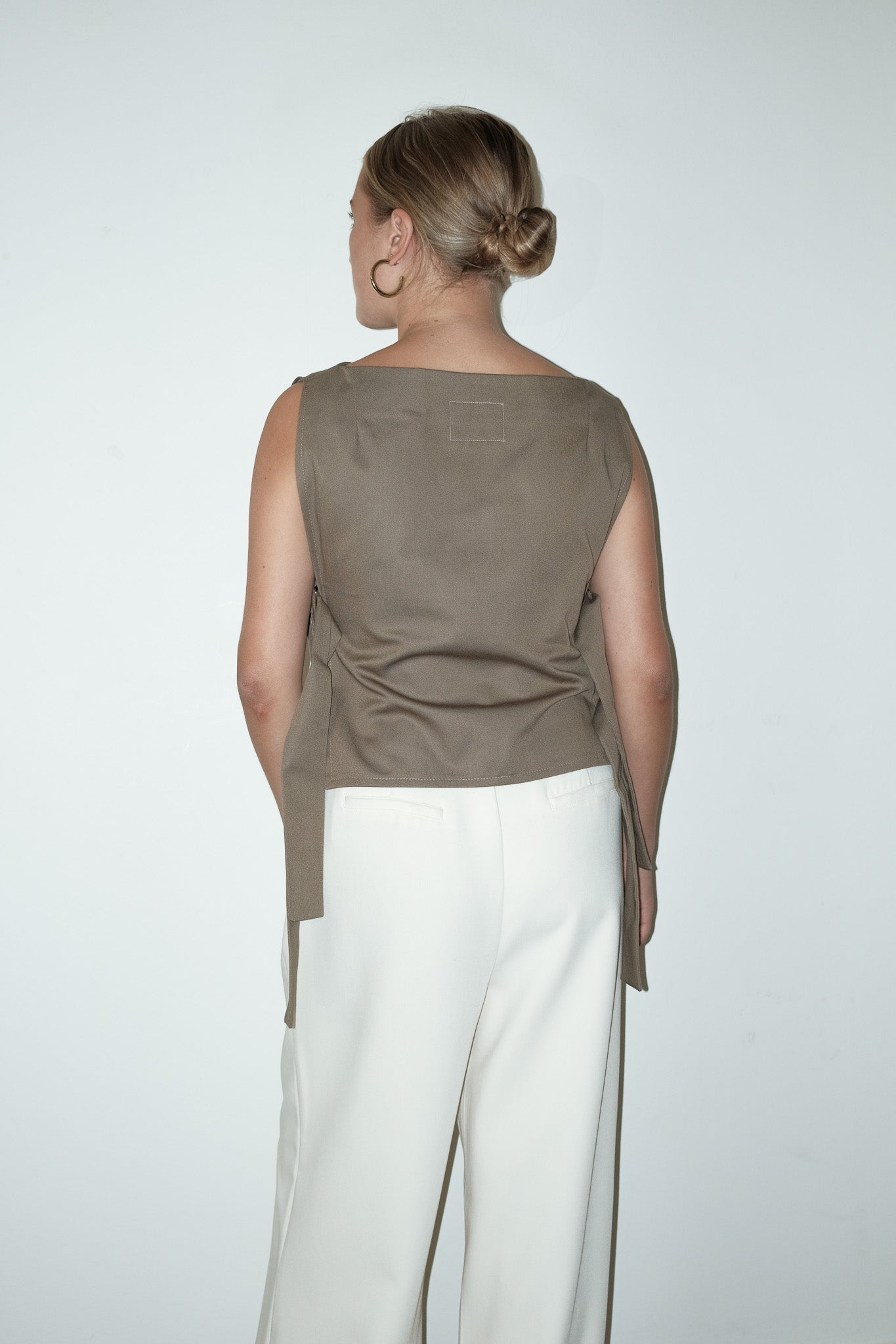 Khaki reworked top - one size