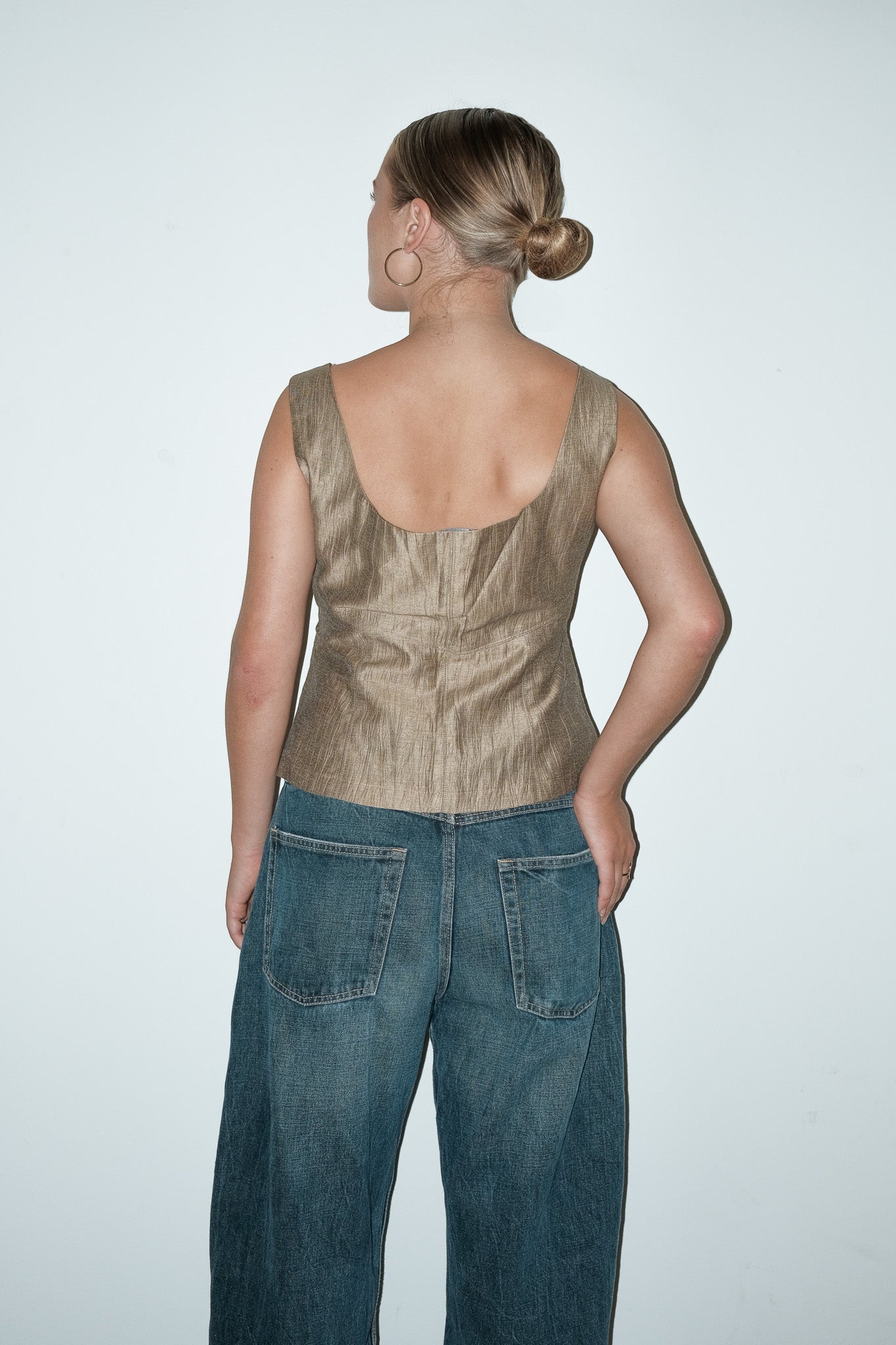 Vinn metallic top - M