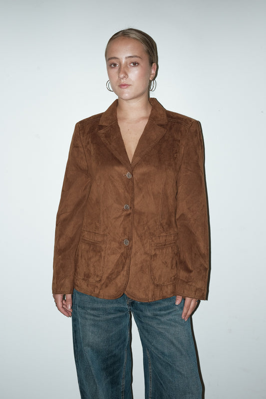 Relate faux suède blazer - S