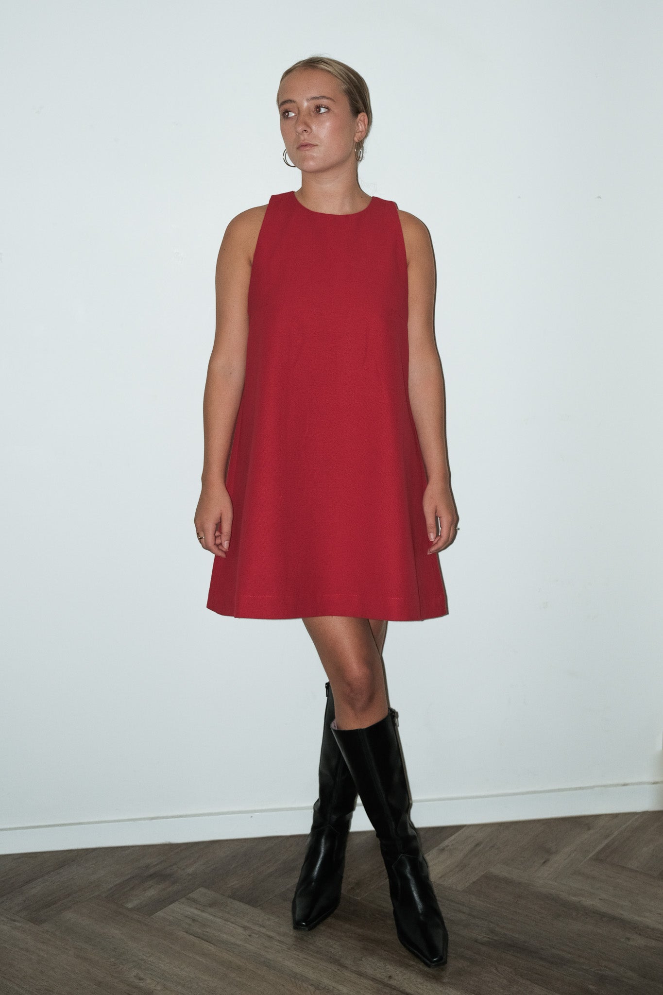 Gillian upcycled fabric dress