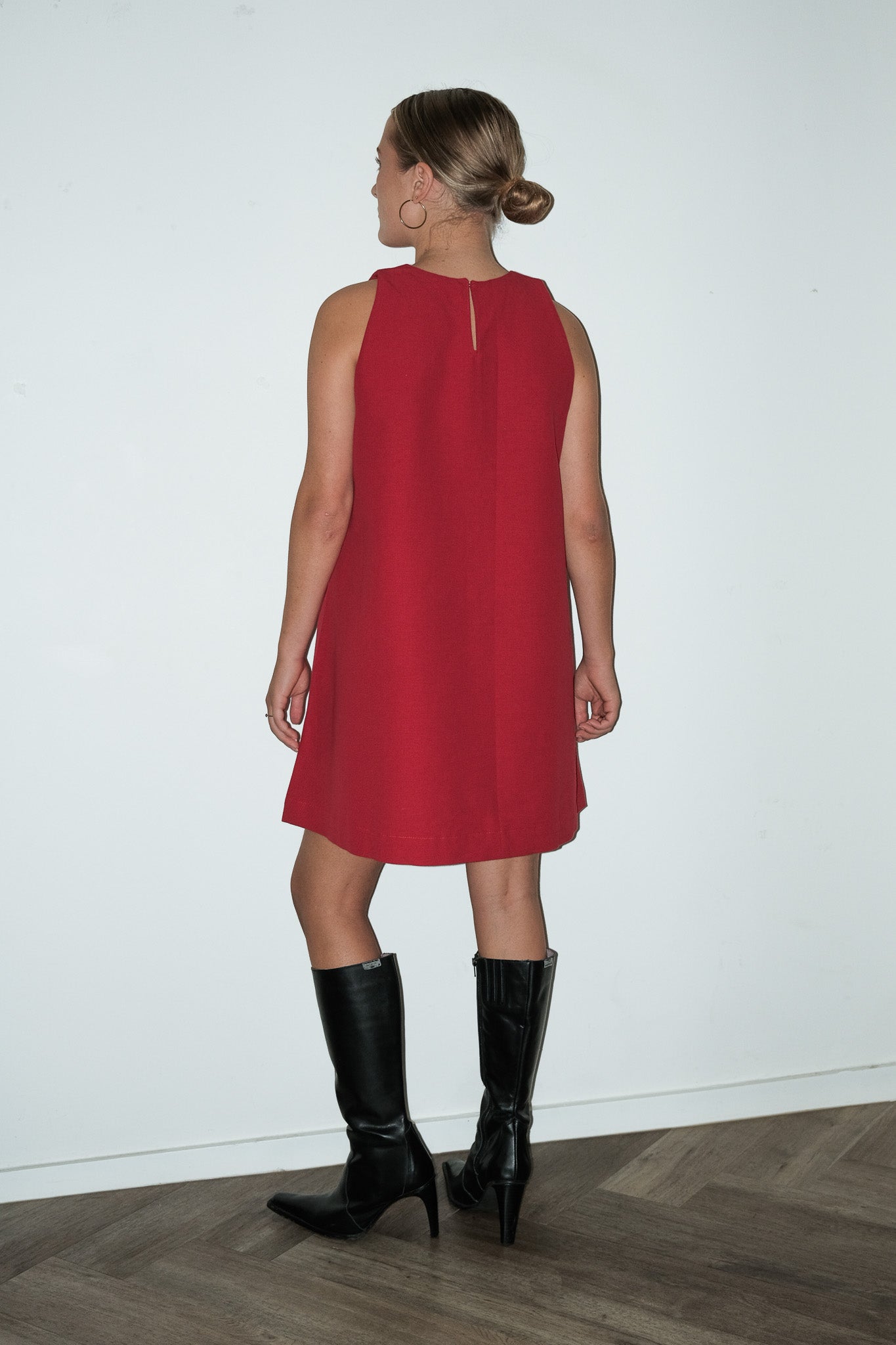 Gillian upcycled fabric dress
