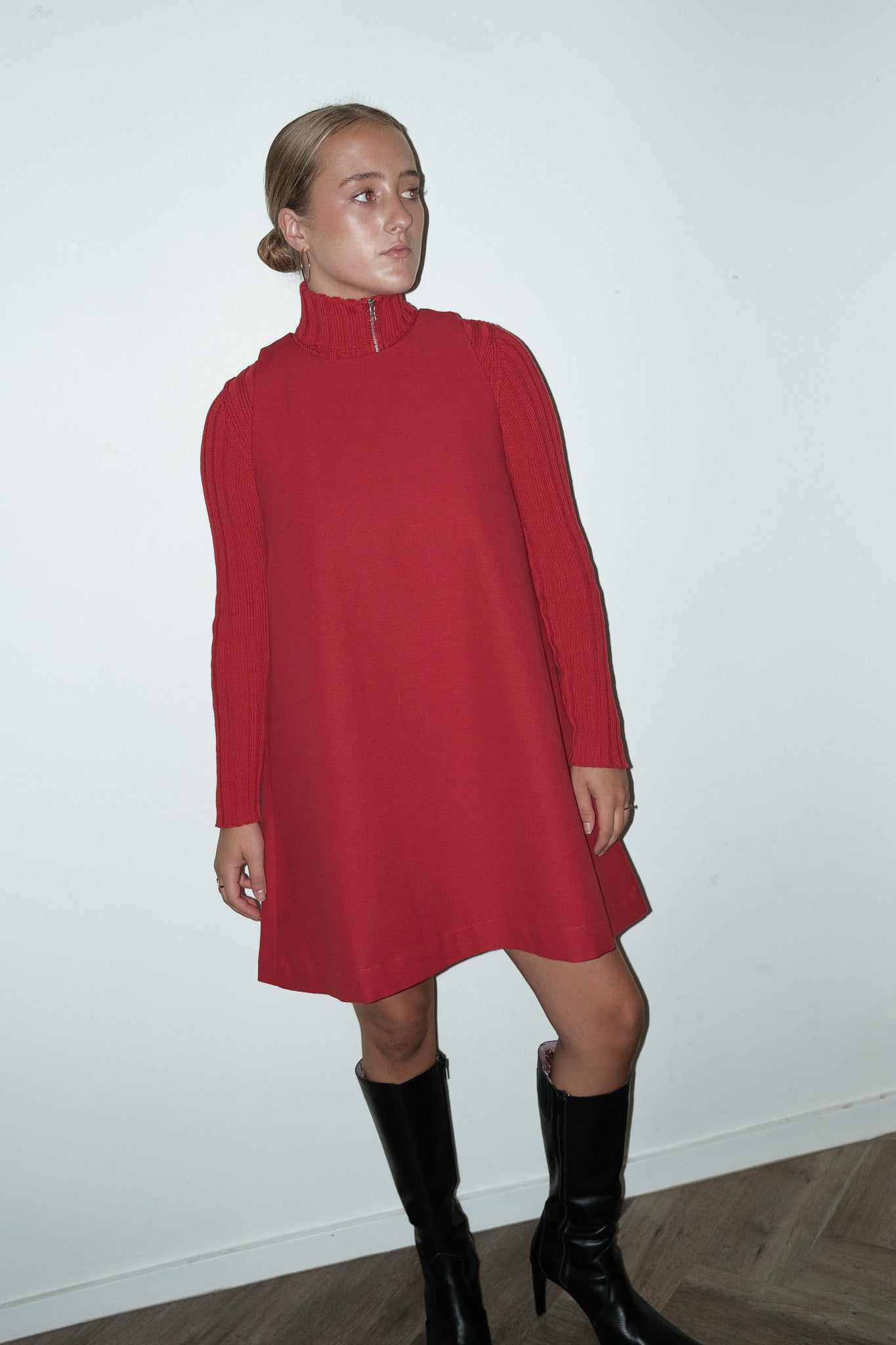 Gillian upcycled fabric dress