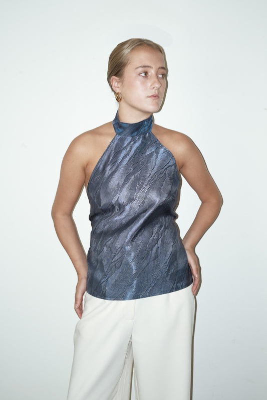 Gaite reworked halter top - one size