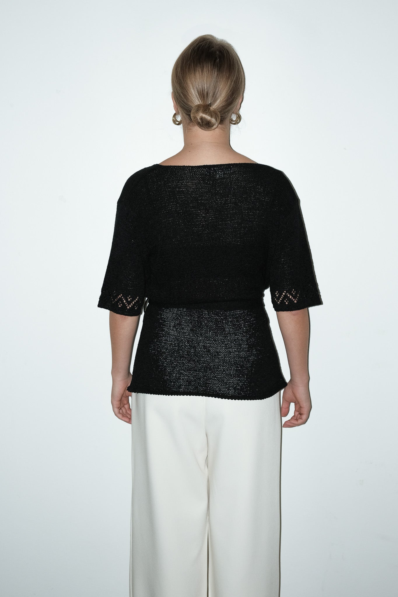 Kaia gebreide top - L