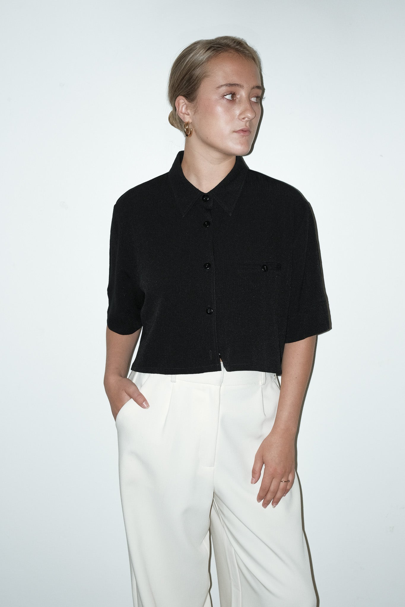 Sam cropped blouse - M