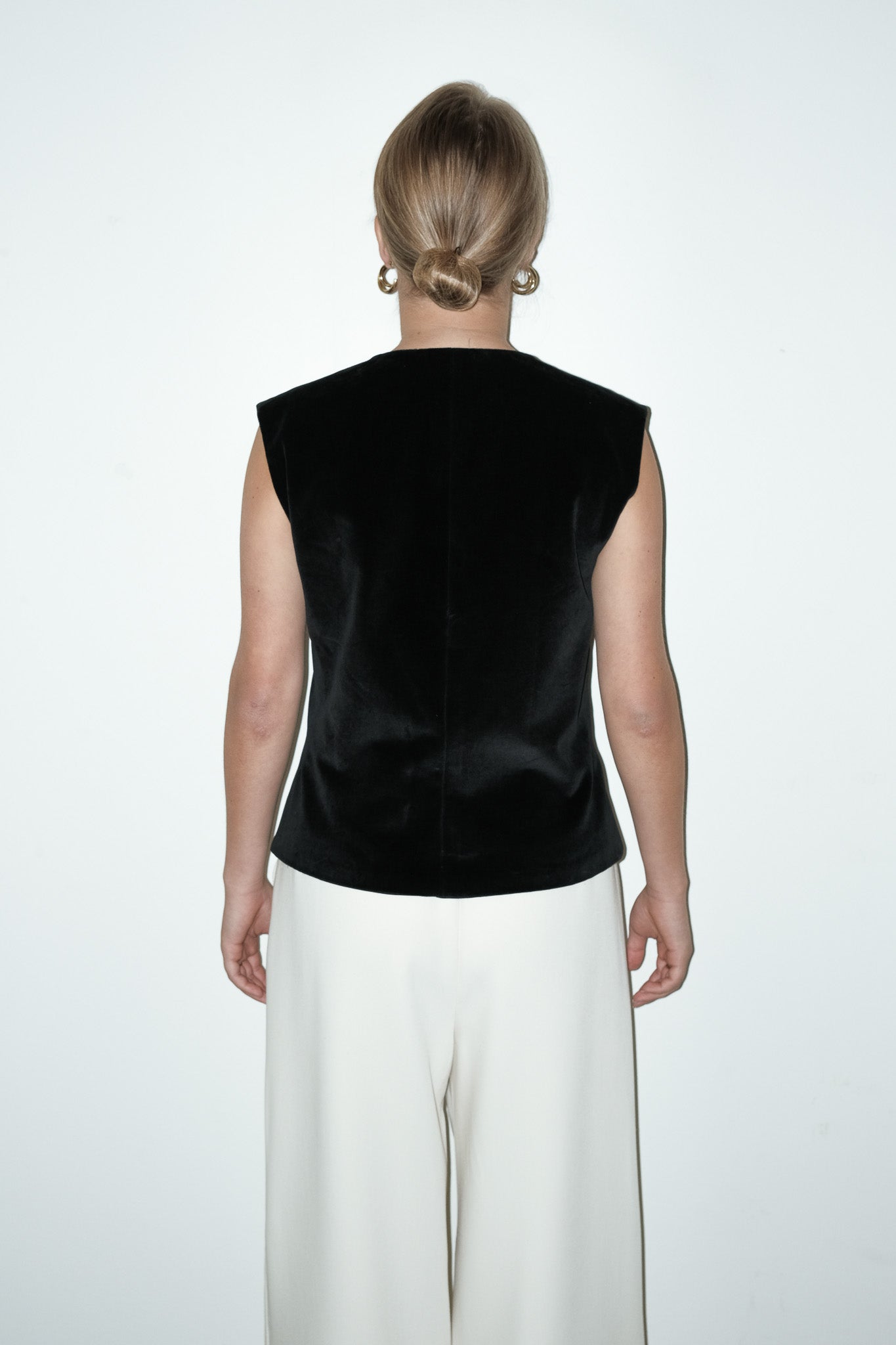 Herme velvet gilet - S