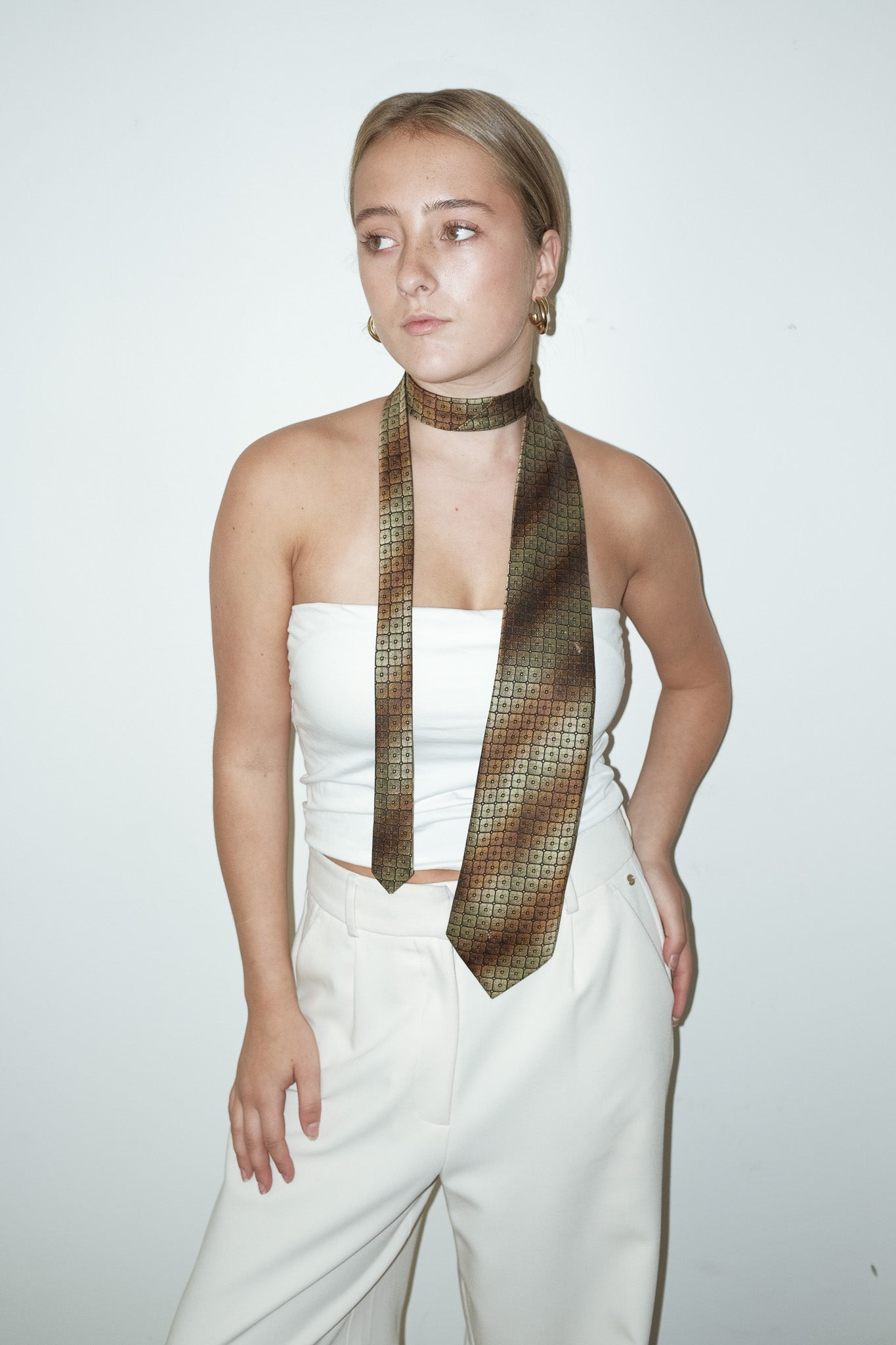 Lance 100% silk stropdas