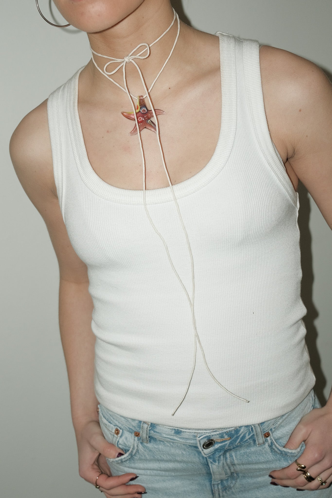 Murano ster ketting