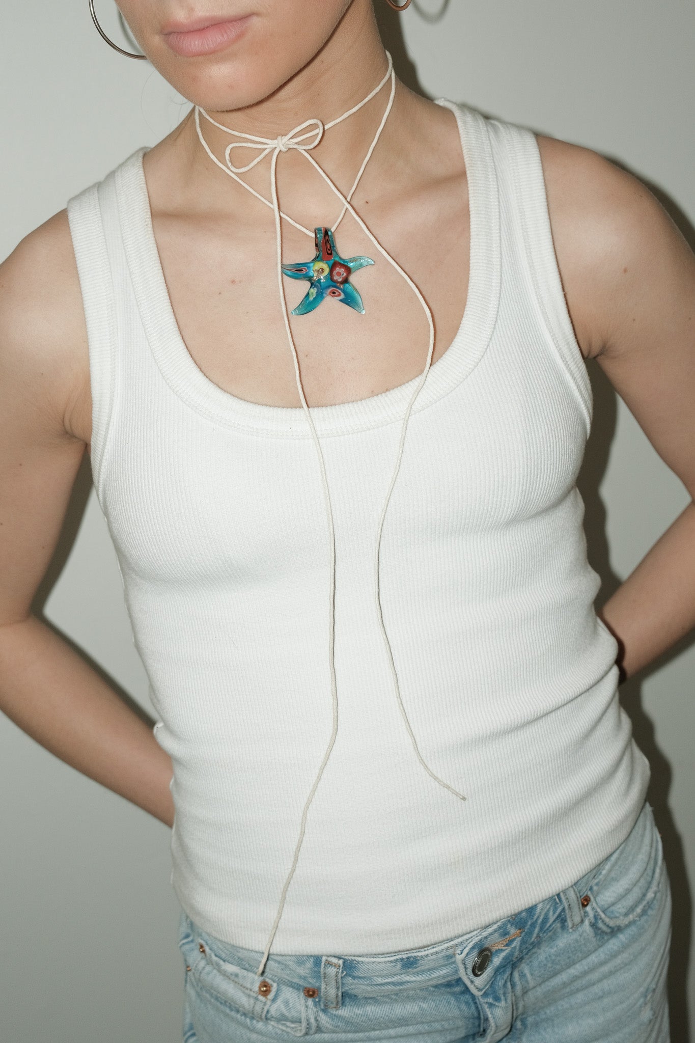 Murano ster ketting
