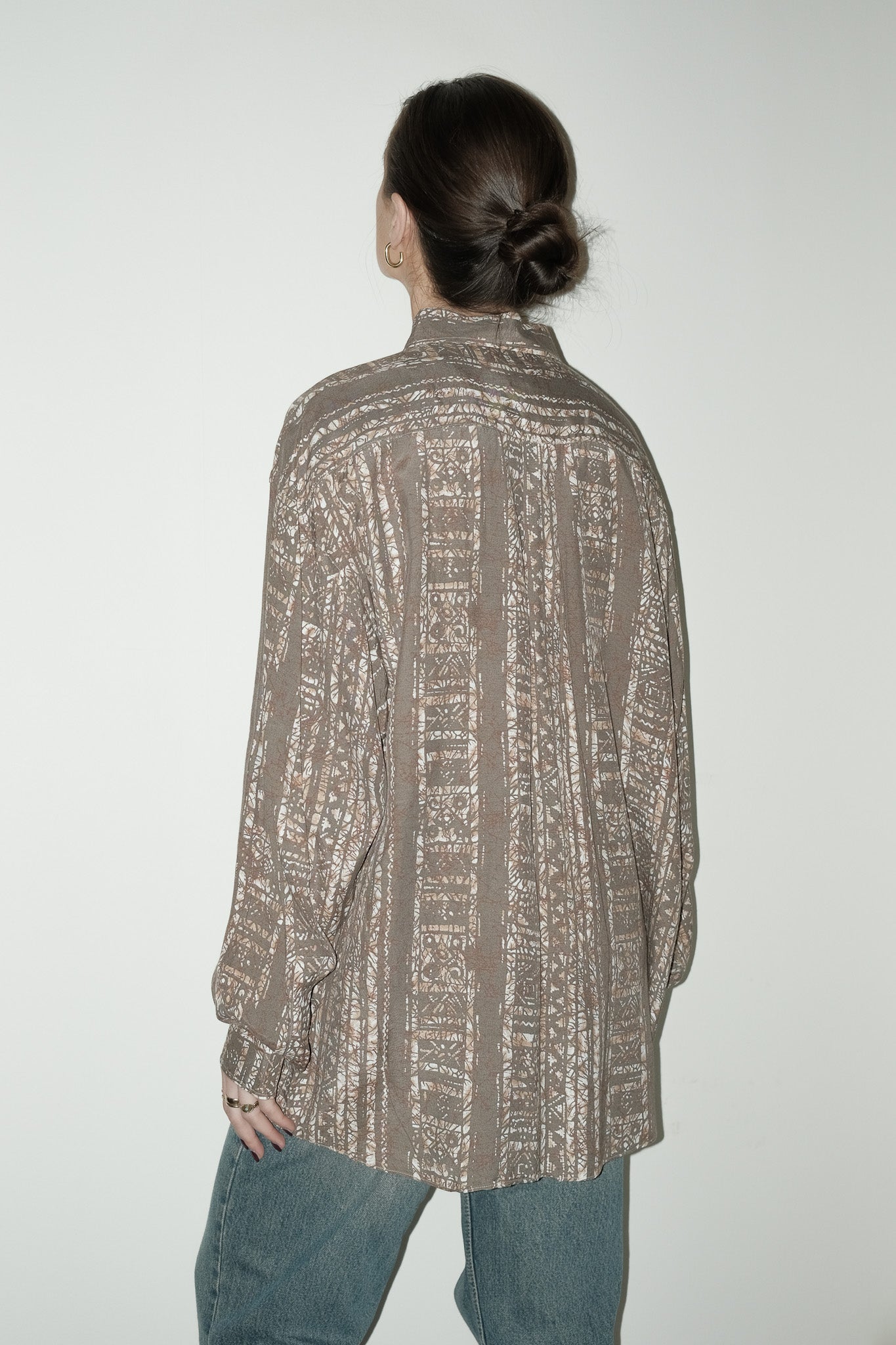 Dil geprinte blouse - L