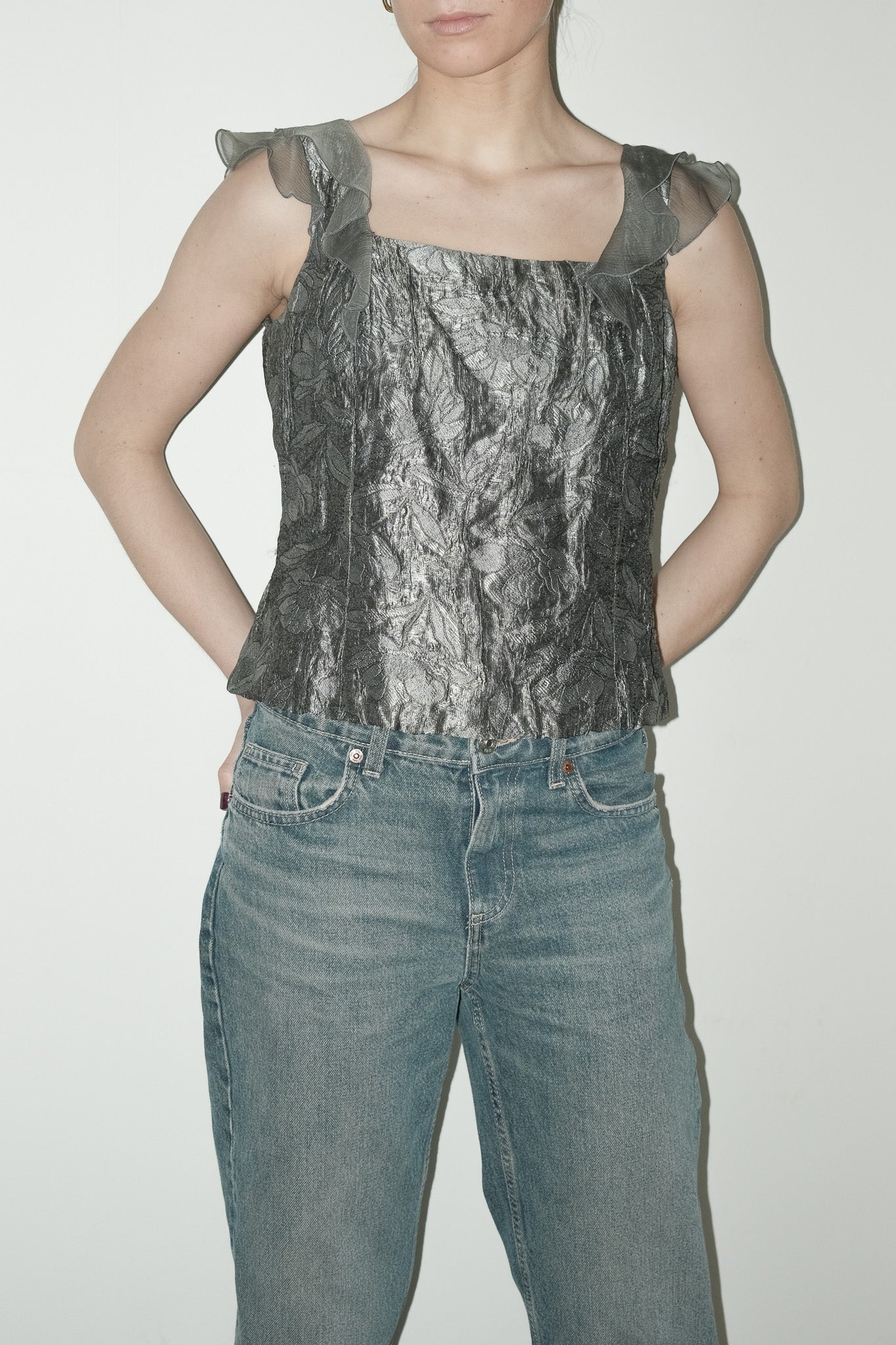 Hailes metallic top - M