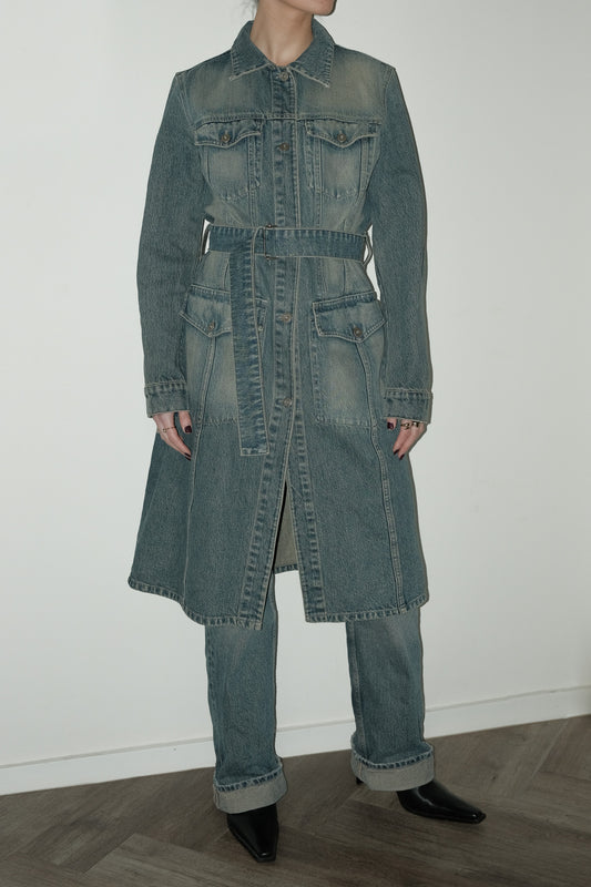 Salem denim trenchcoat - M