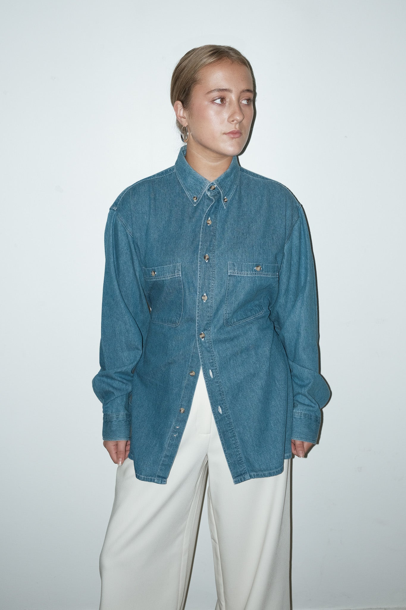 Arlo reworked denim shirt - S