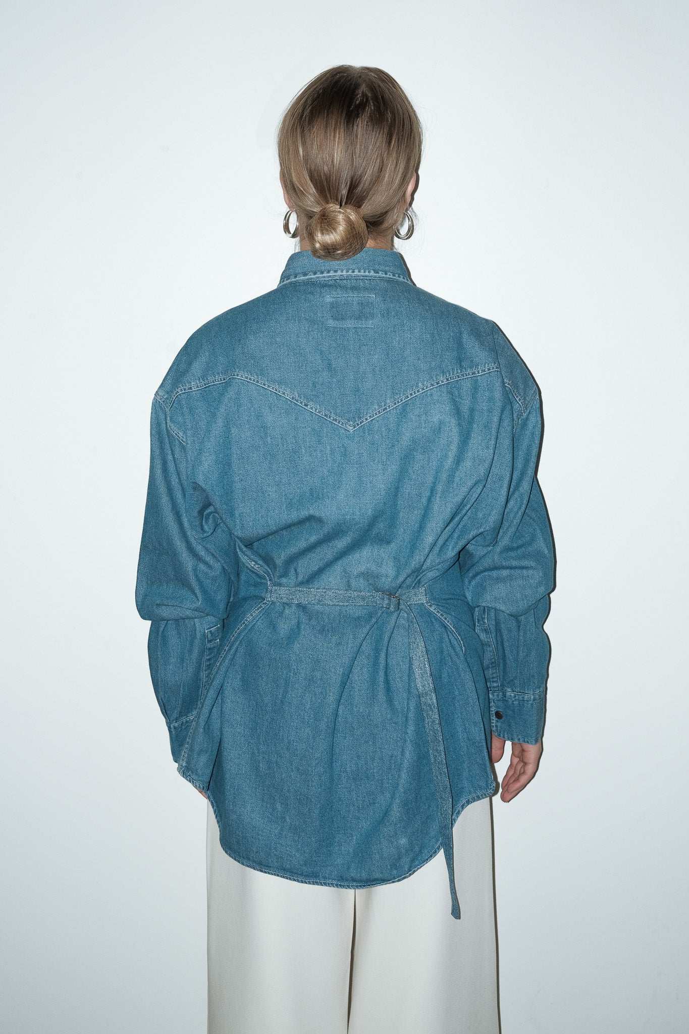 Franky reworked denim shirt - L
