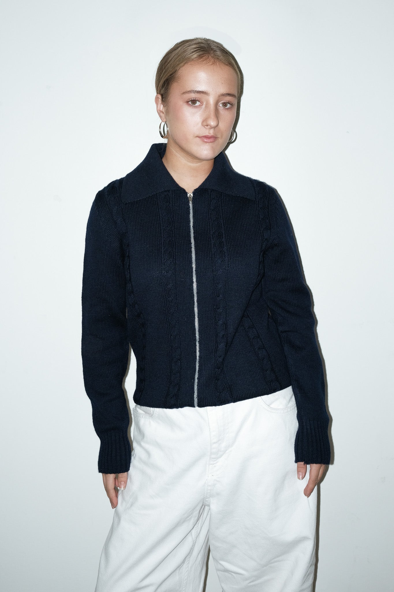 Janne zip-up vest - M