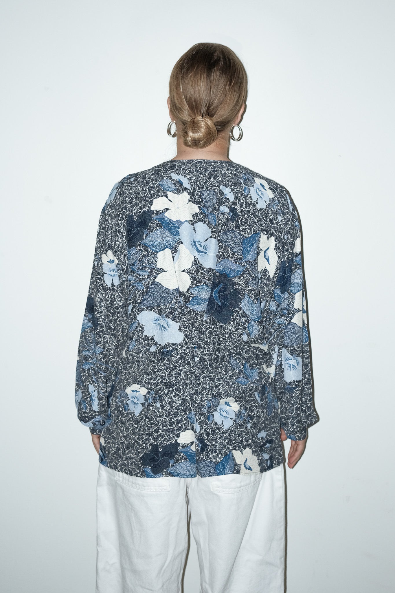 Voile geprinte blouse - M