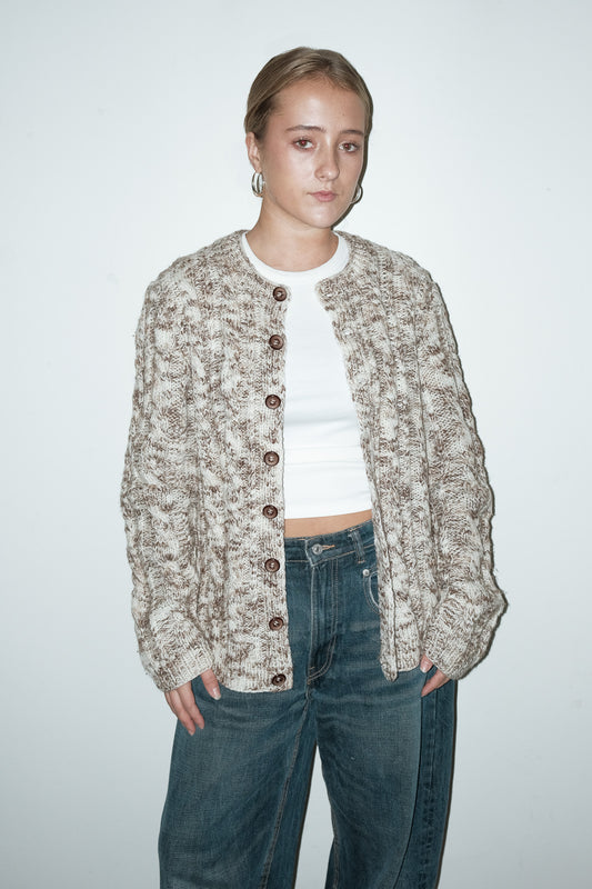 Joan gebreid vest - M