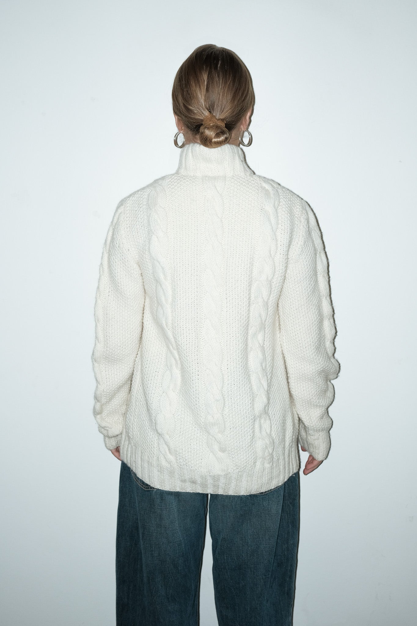 Norah gebreid vest - M