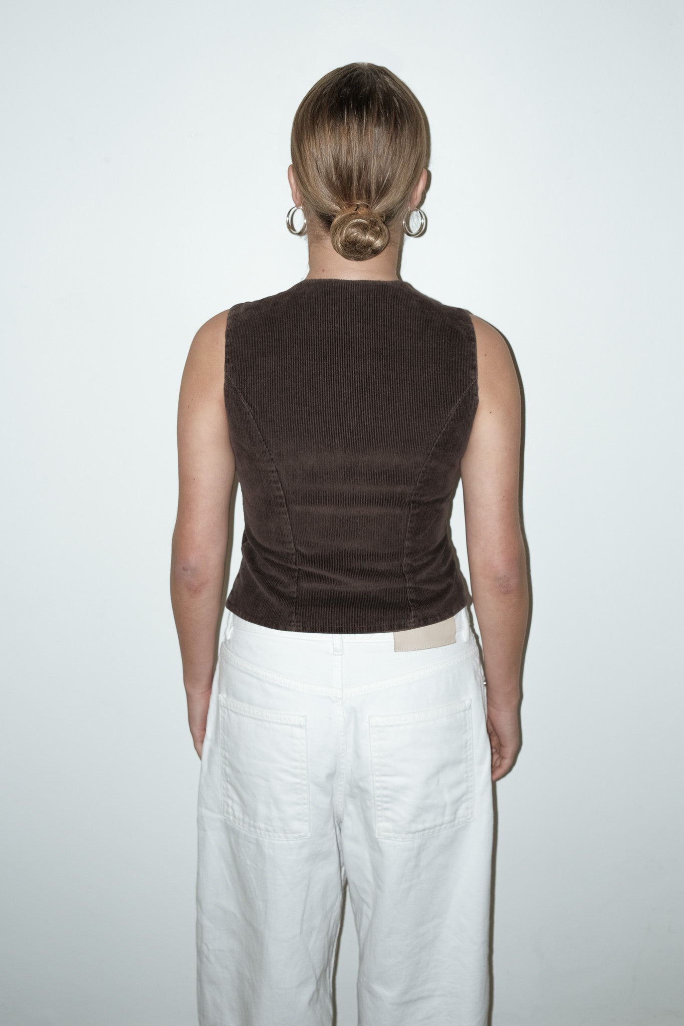 Levi ribbed gilet - S