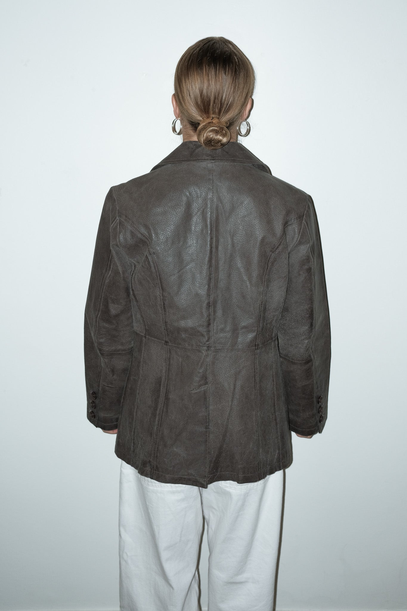 Oisa 100% leer blazer - S