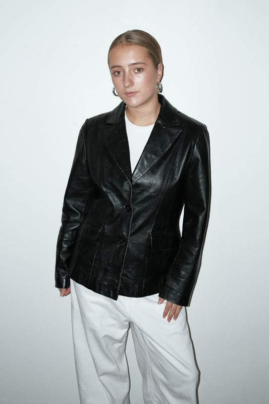 Joël 100% leer blazer - S