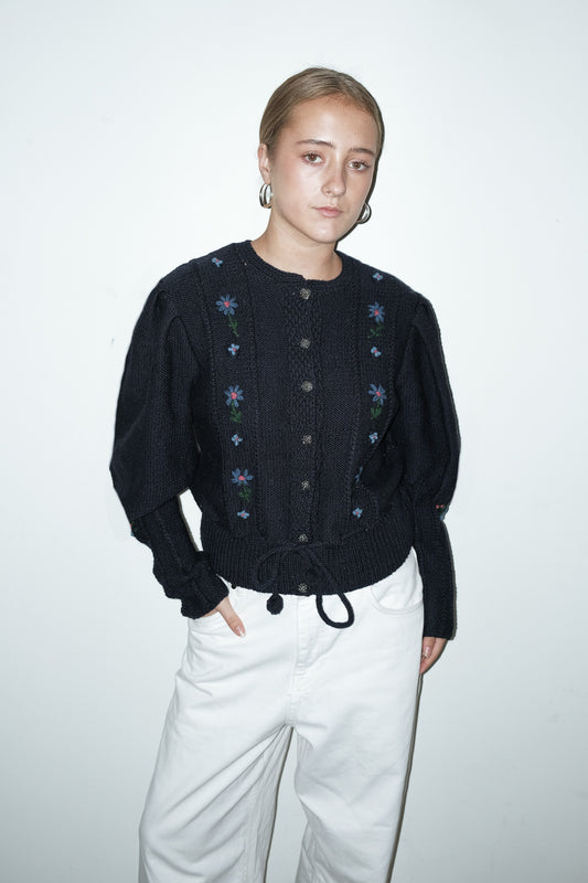 Cleo 100% wol vest - S