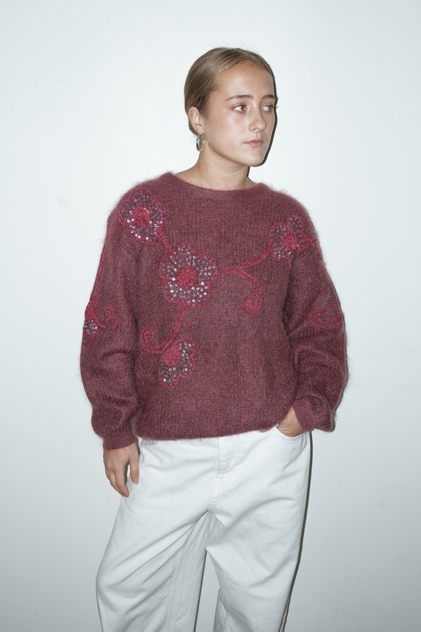 Oak mohair-blend trui - M
