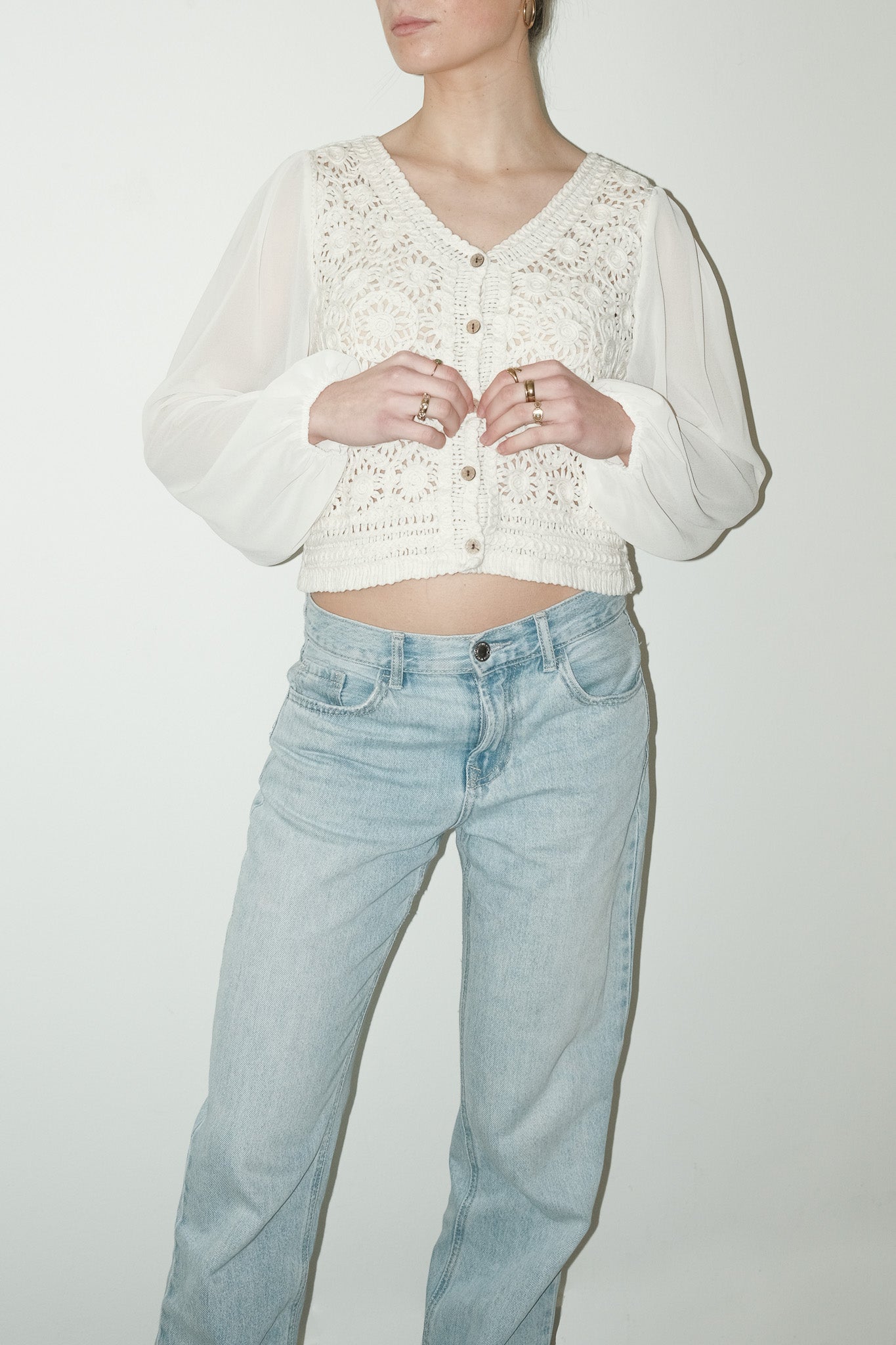 Leah cropped top - S