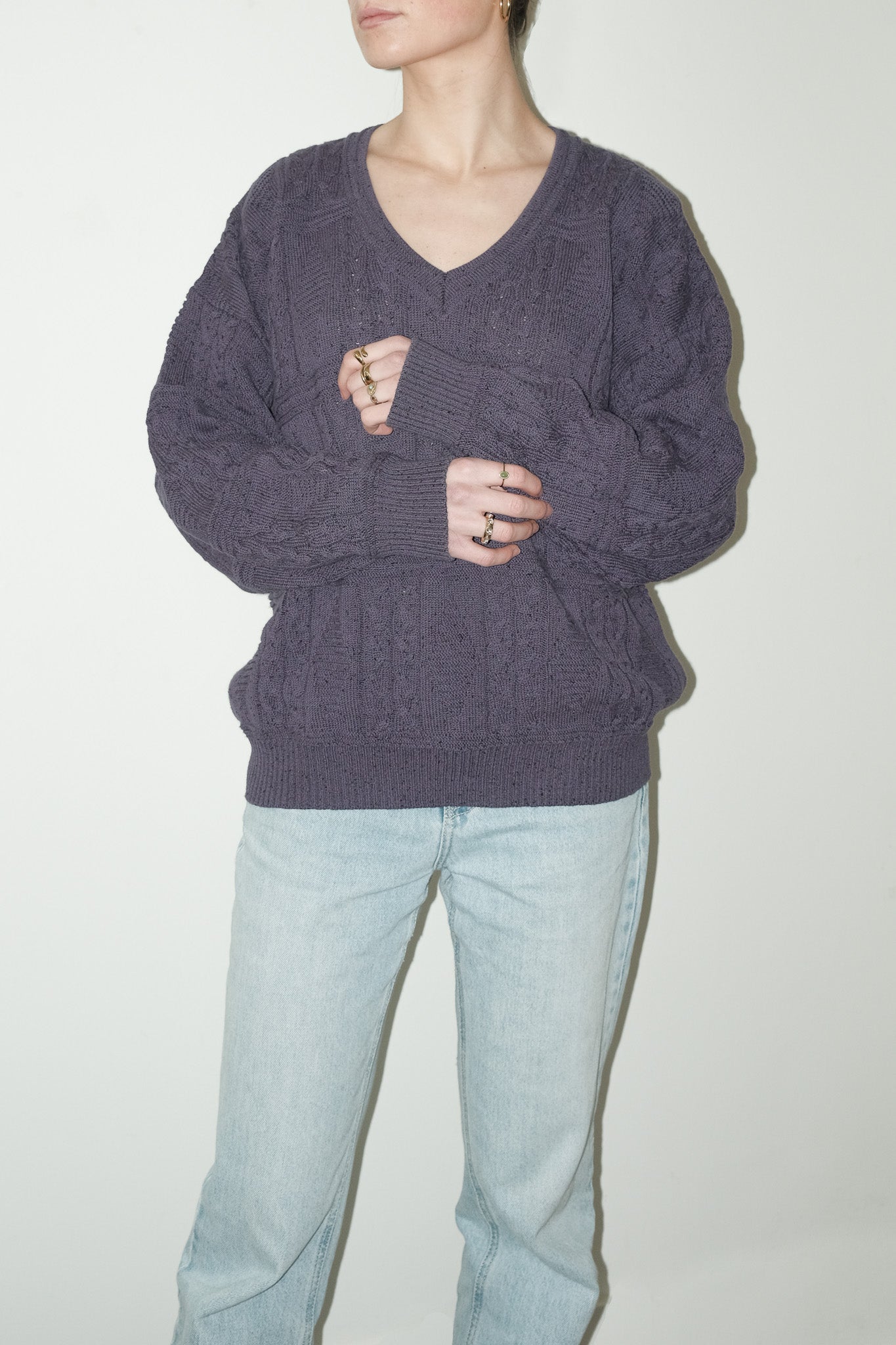 Kia cotton-blend trui - M