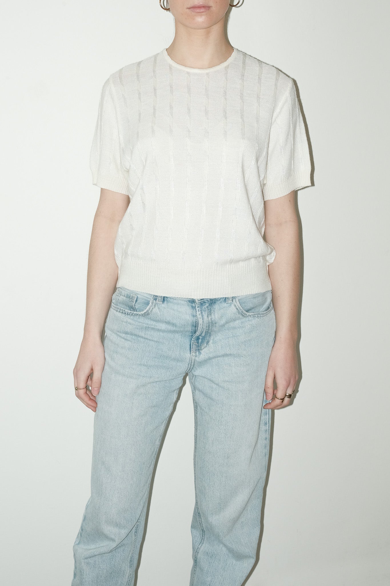 Jackie gebreide top - M