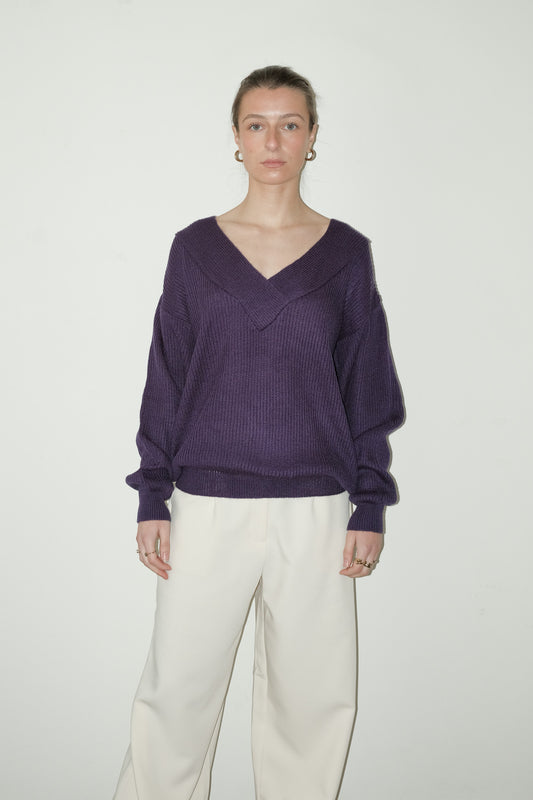 Mirella v-hals trui - M