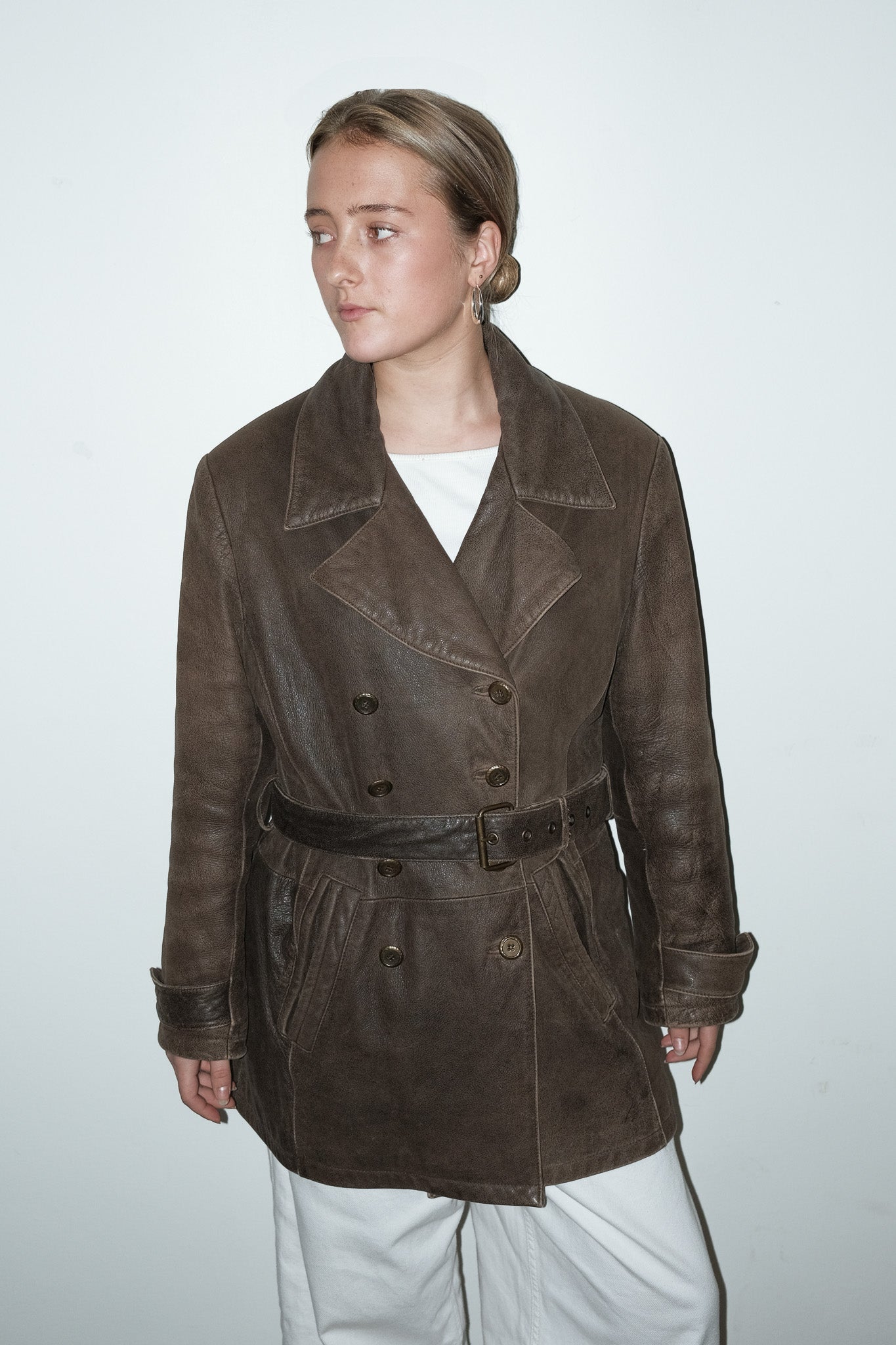 Nomi 100% leer jas - L