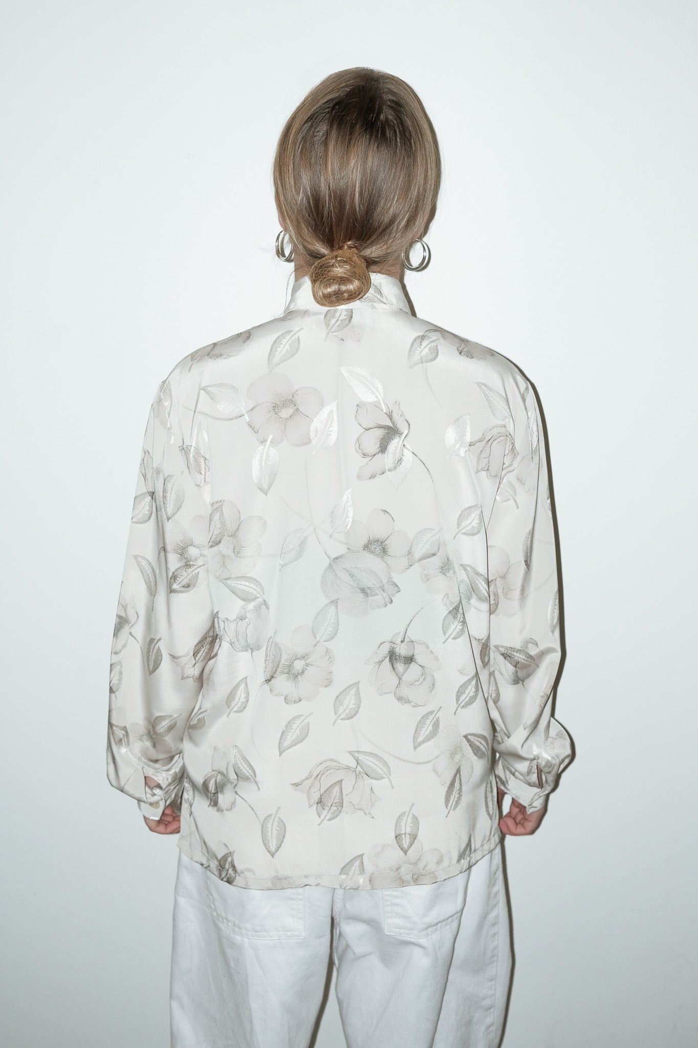 Noud satijnen blouse - M