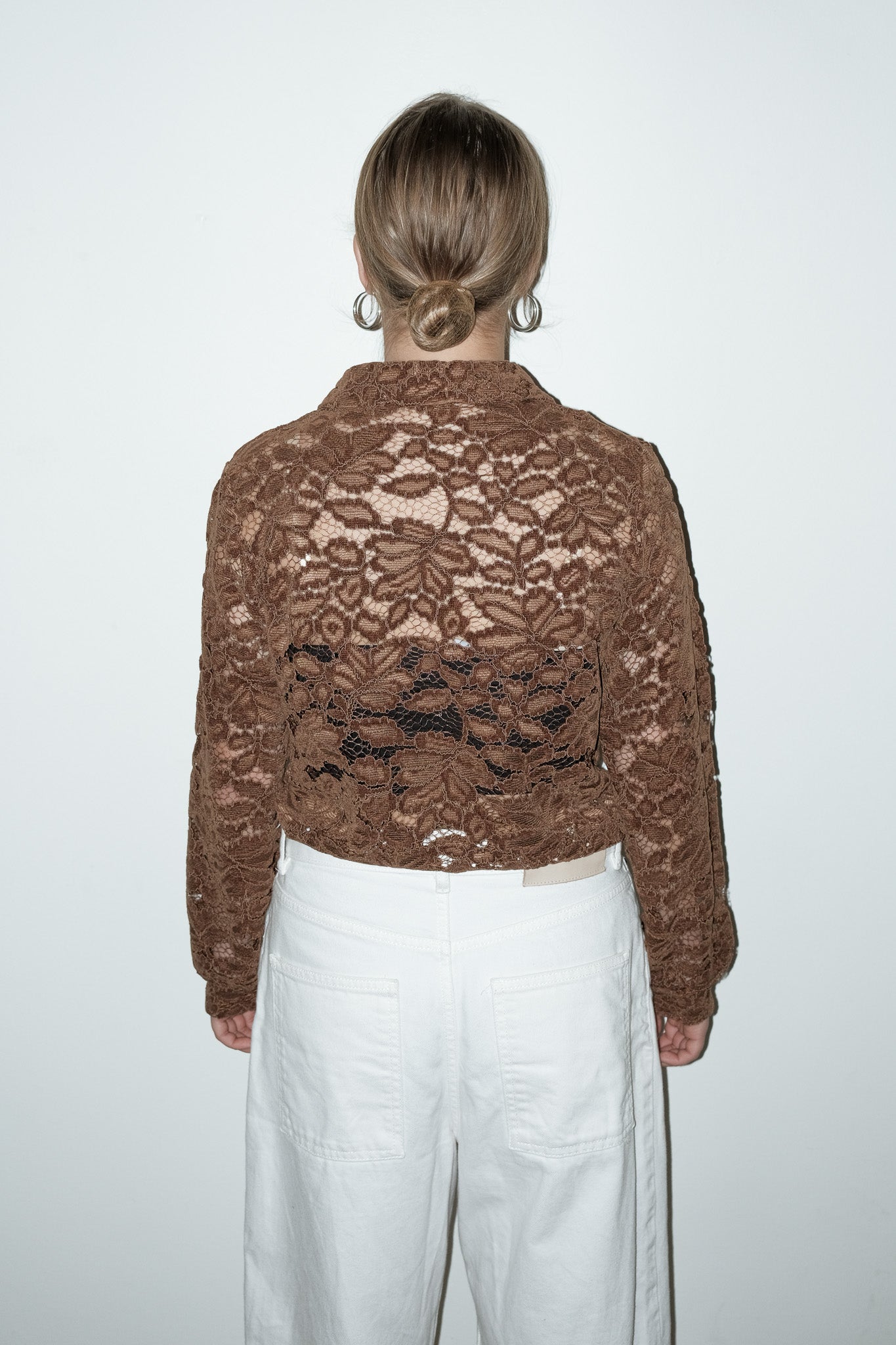 Lioren kanten top - S