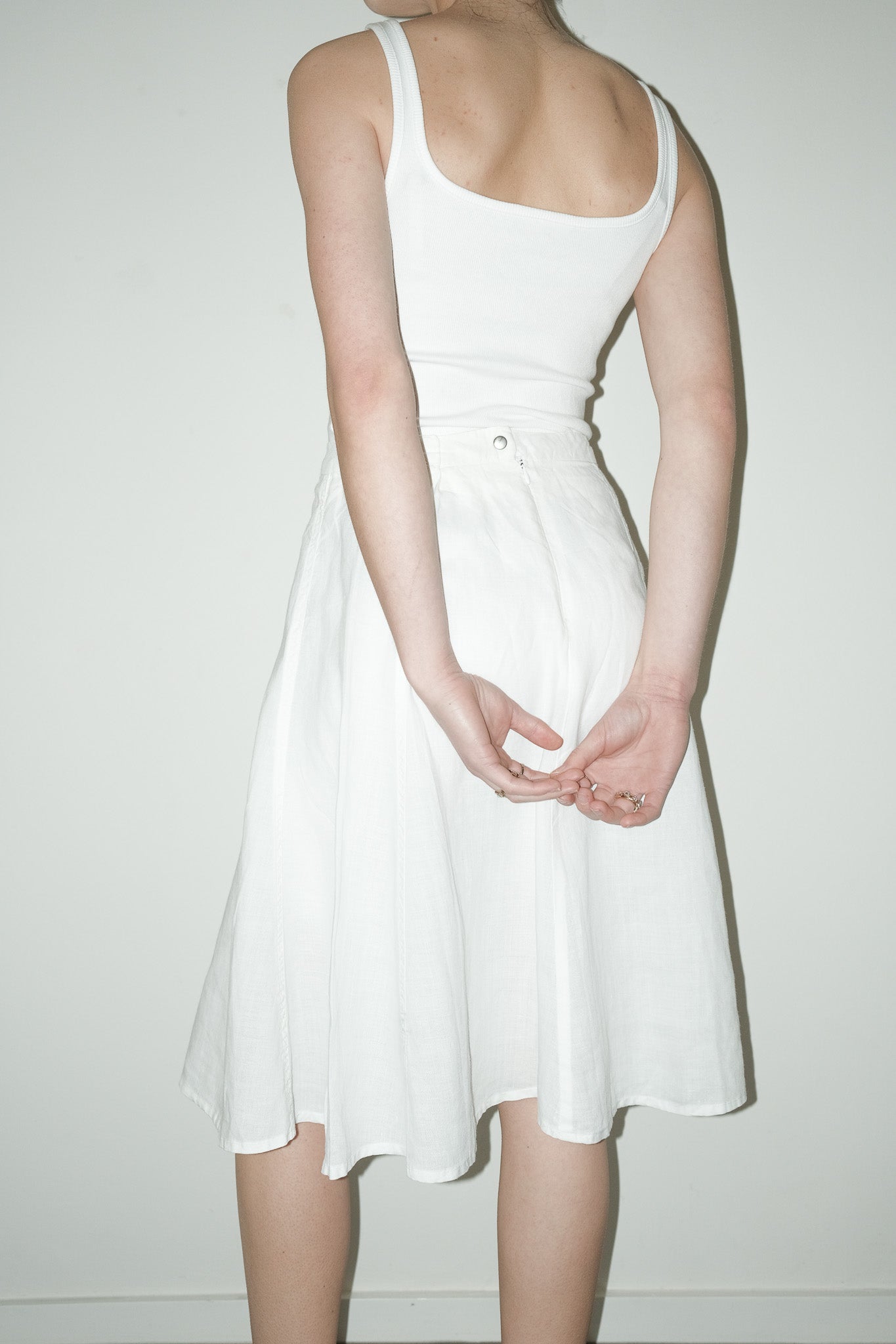 Cade 100% linnen rok - M