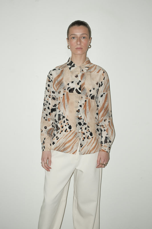 Peyton cupro blouse - S