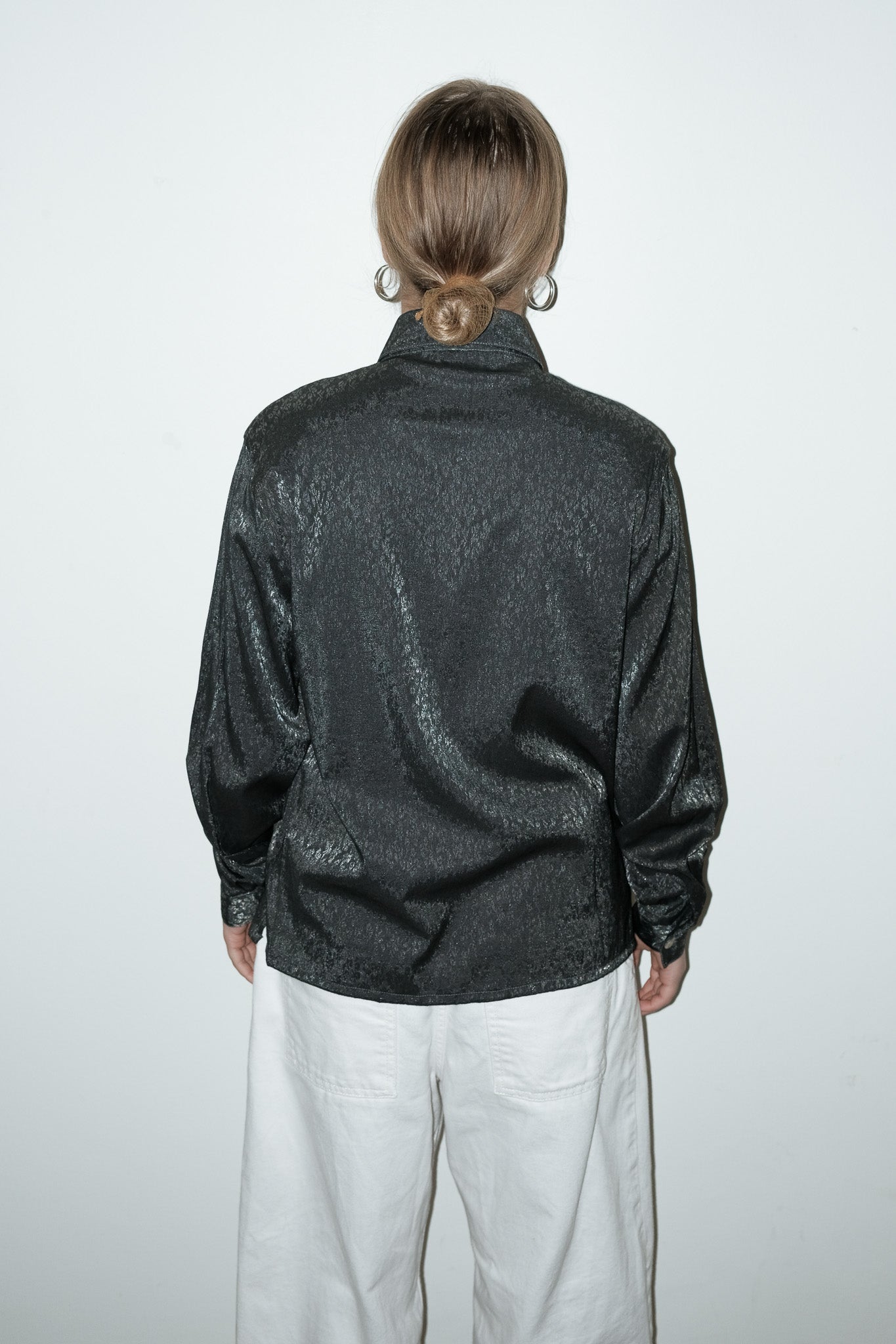 Arin metallic blouse - M