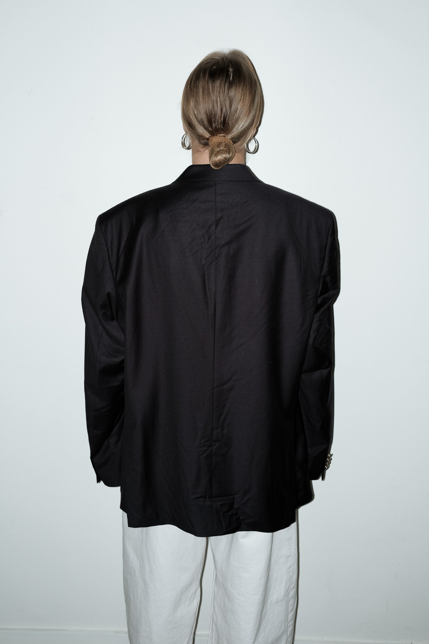 Toba 100% wol blazer - L