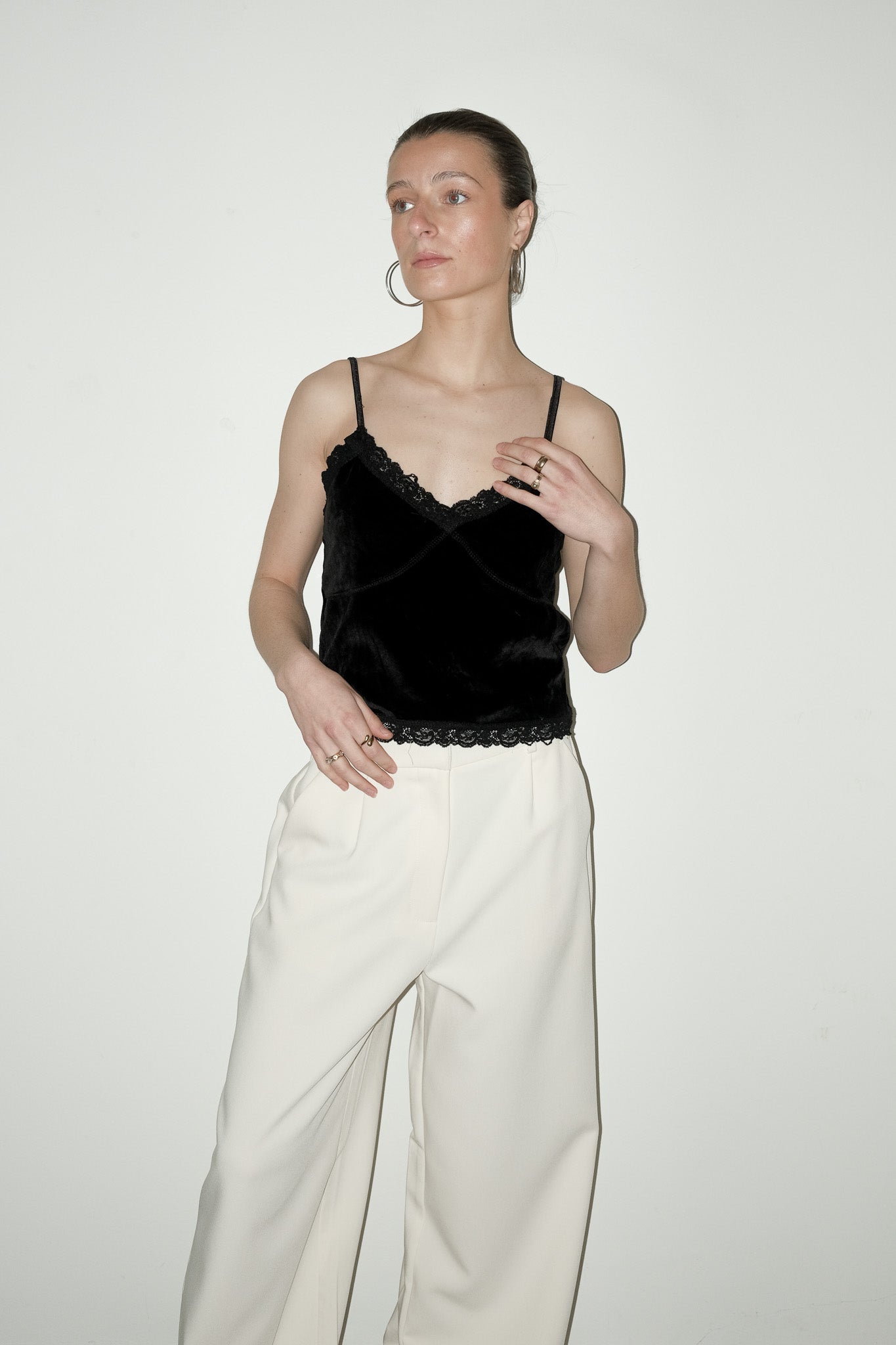 Eira velours top - M