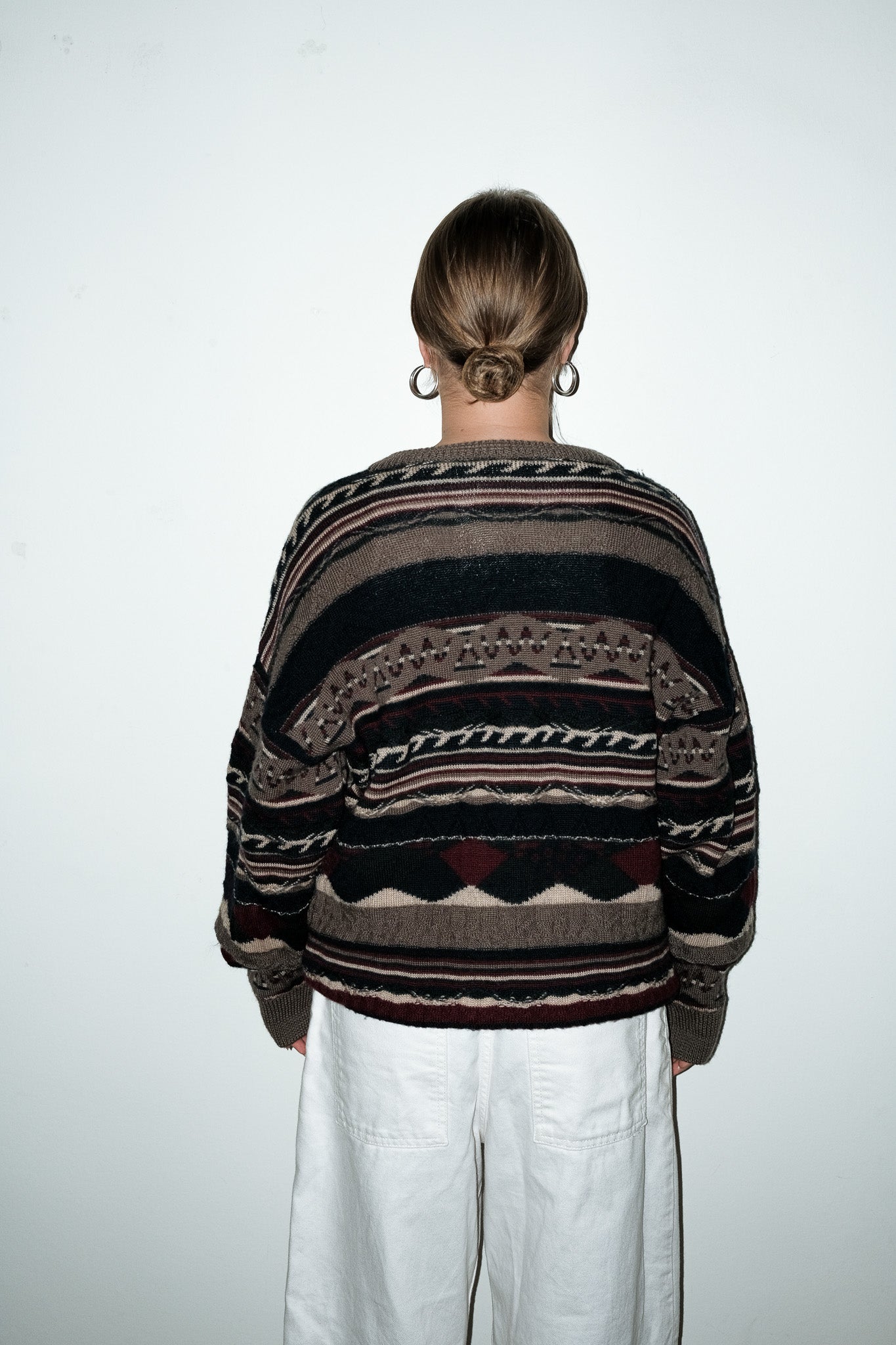 Flora 100% wol trui - L