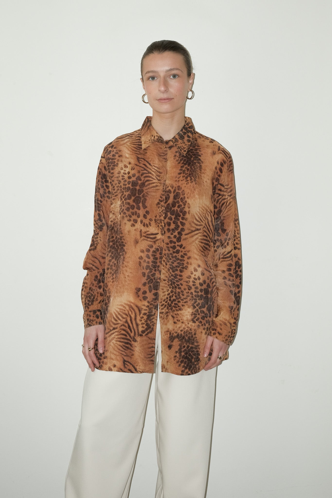Niva geprinte blouse - M