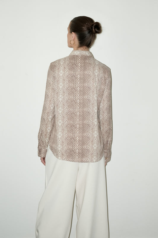 Rhea geprinte blouse - M
