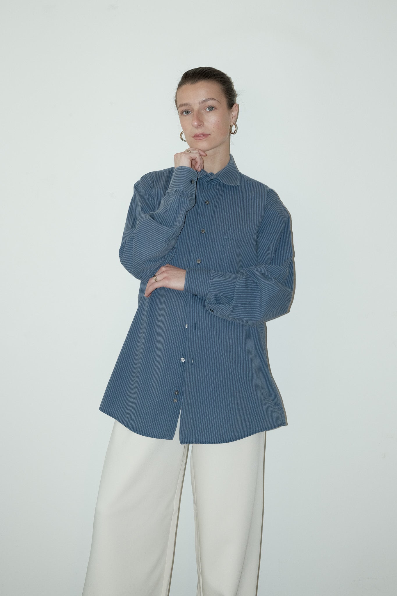 Calvin Klein gestreept overhemd - L