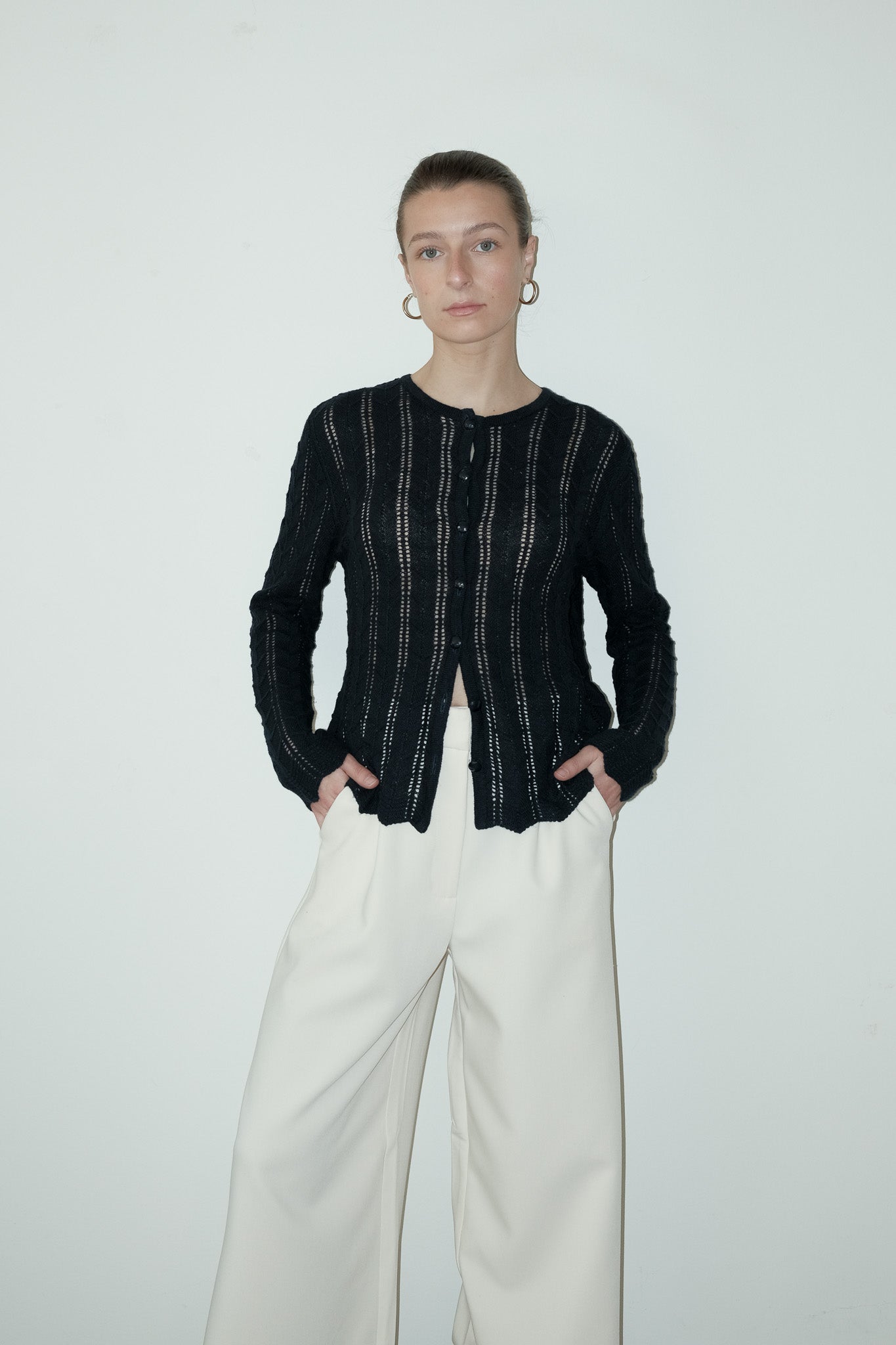 Monet crochet vestje - S