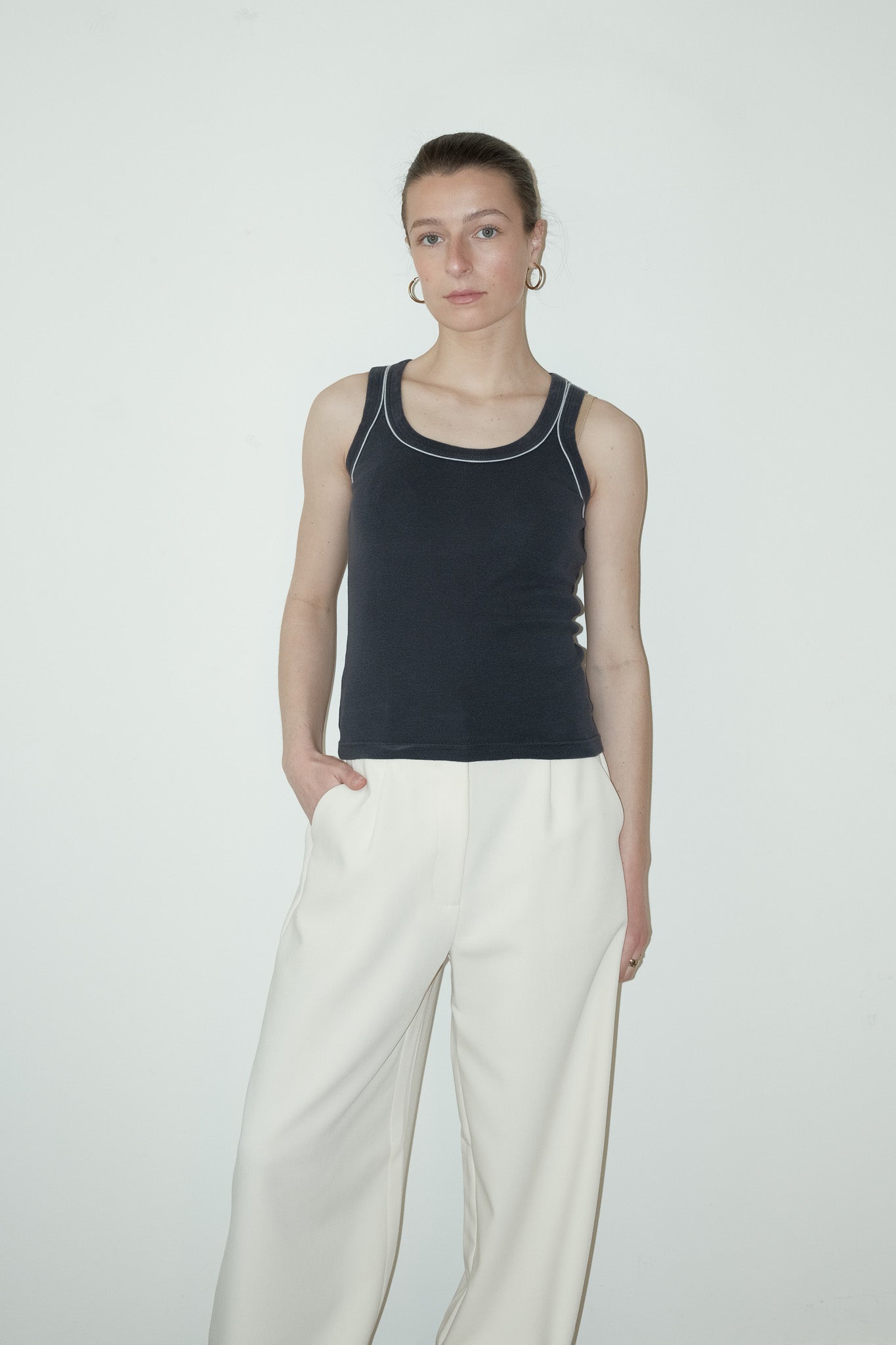 Lotus katoenen top - S