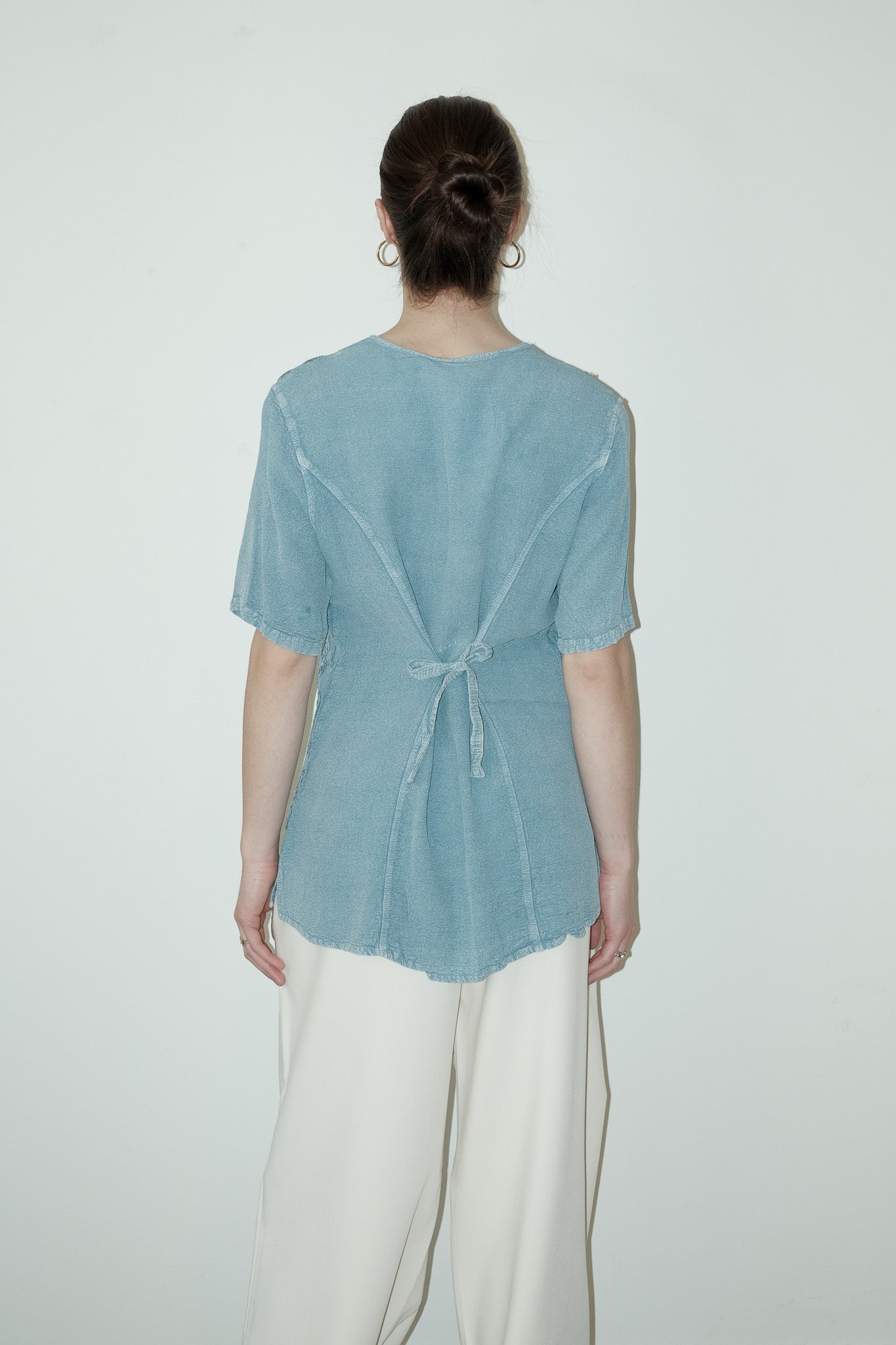 Gigi geborduurde top - M