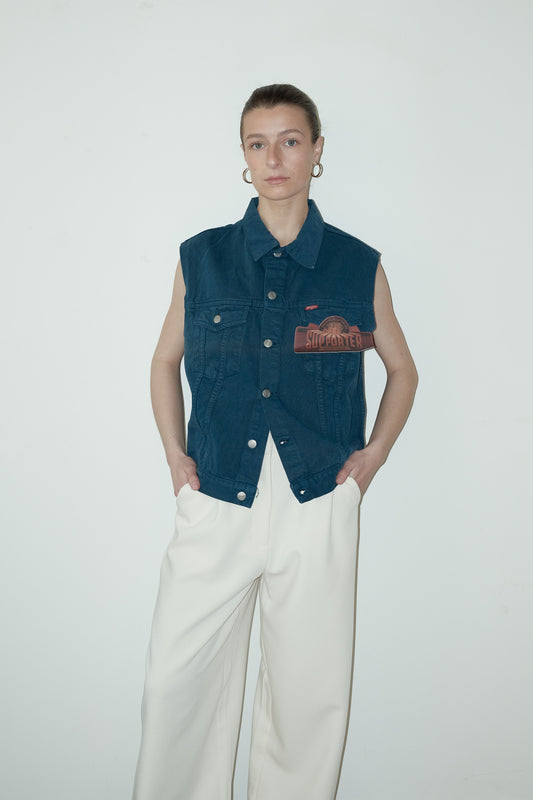 Meo denim gilet - M