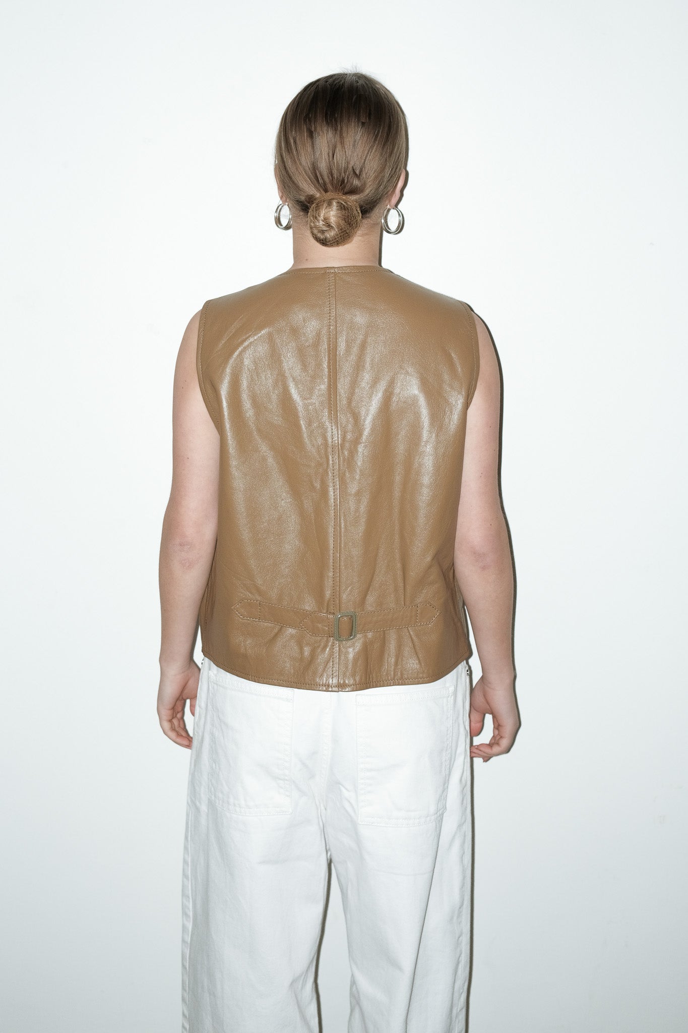 Boa 100% leer gilet - L